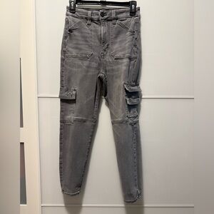 American Eagle Outfitters Gray Stretch Pants